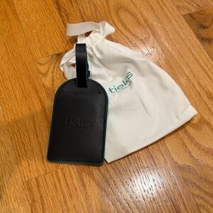 Tieks Black Leather Travel Tag